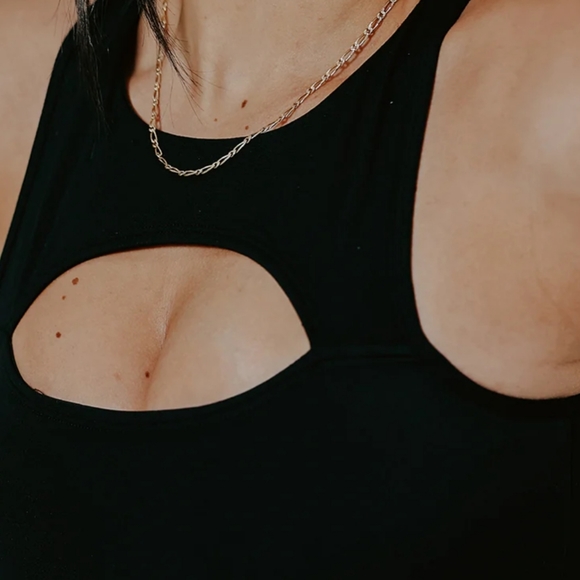 Klassy Network NWOT PEEK-A-BOO Bramisuit Black - Picture 2 of 2